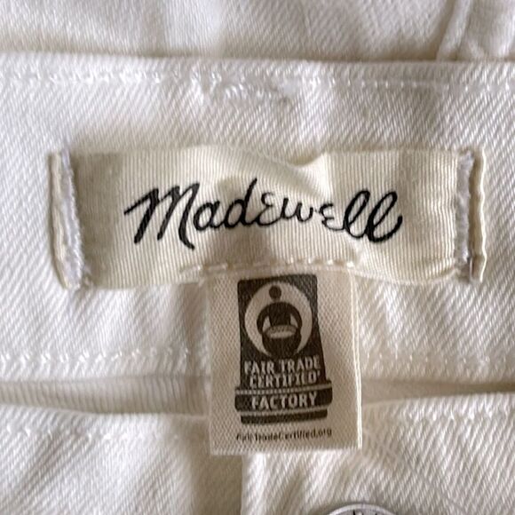 Madewell NWT Tall Perfect Vintage Wide Leg Crop Jeans Size 33T in Tile White - Picture 7 of 9